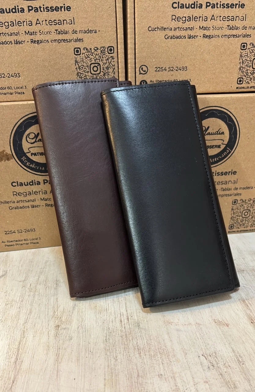 Billetera De Dama Cuero De Montura Premium
